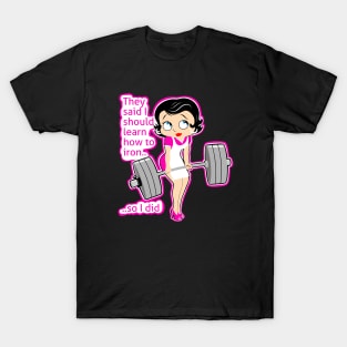 Moms who lift weights fitness funny T-Shirt